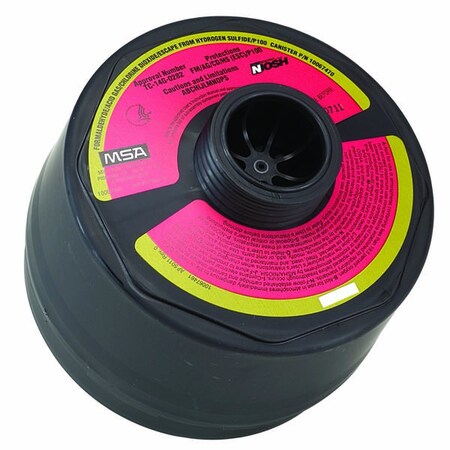 Msa Safety Canister Assembly., Threaded, Fm/Ag/Hs/P100 10067470